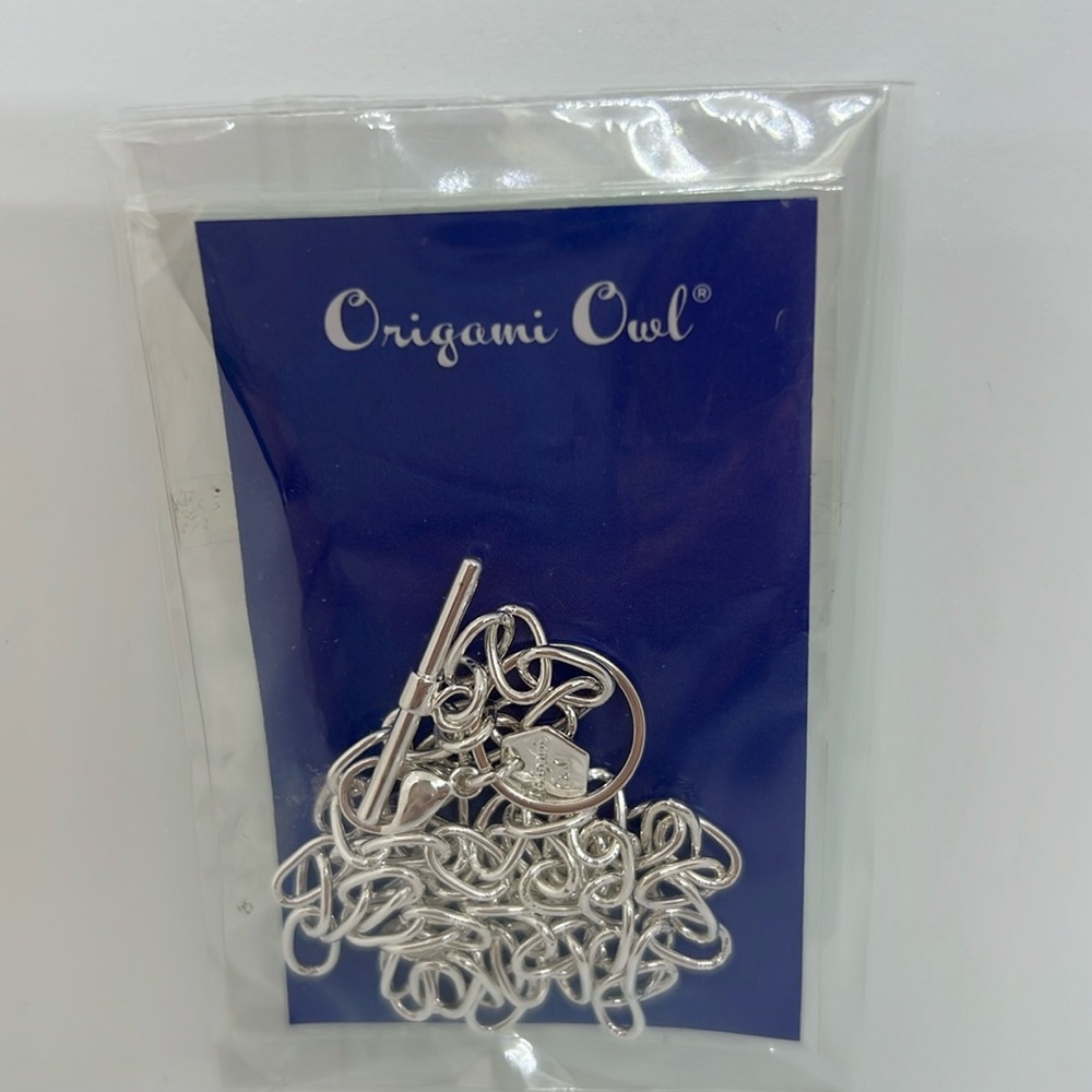 Origami Owl Silver Tone 16” Toggle Chain